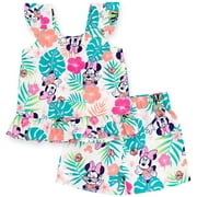 Disney Minnie Mouse Toddler Girls Tank Top and Shorts Toddler to Big Kid